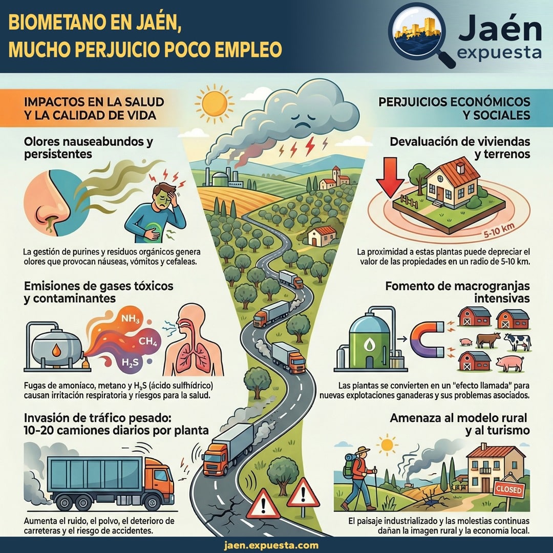 El biometano amenaza a Jaén.